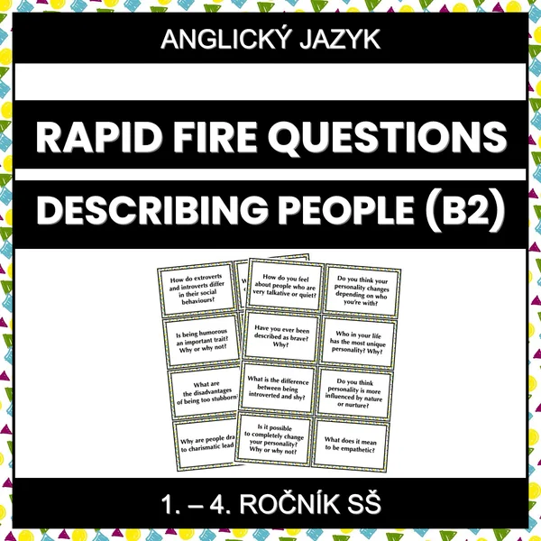 Rapid Fire Questions - Describing People (B2) 1