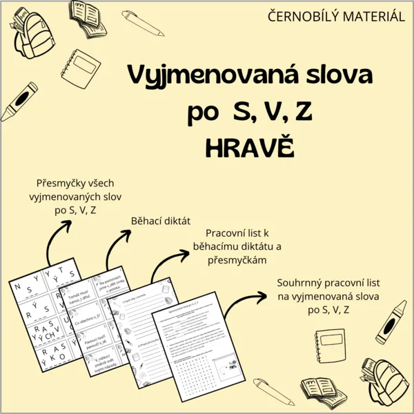 Vyjmenovaná slova po S, Z, V 1
