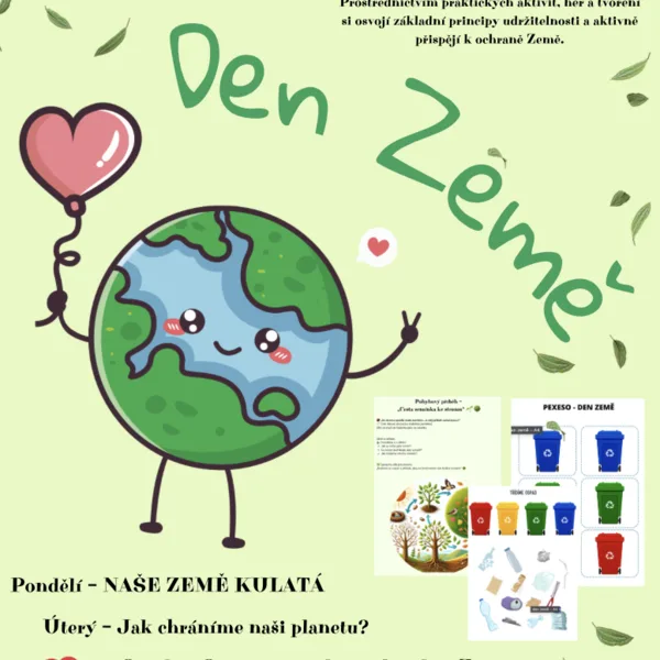 Den Země - ochrana země, planeta, příroda, třídíme odpad 1