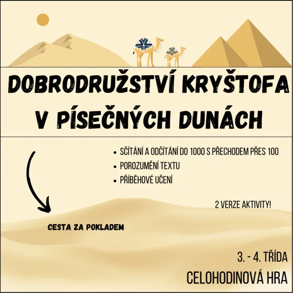 Dobrodružství Kryštofa v písečných dunách 1