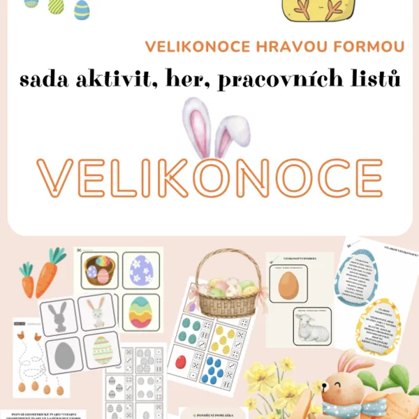 Velikonoce - sada aktivit, pracovní listy 1