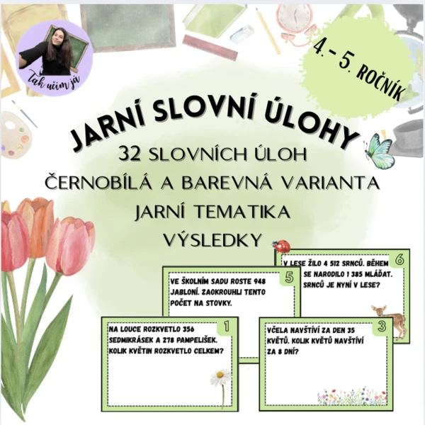 Jarní slovní úlohy 1
