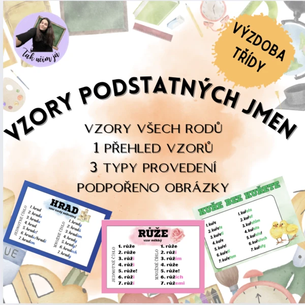 Vzory podstatných jmen 1