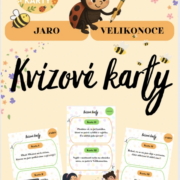 KVÍZOVÉ KARTY - jaro, Velikonoce 1