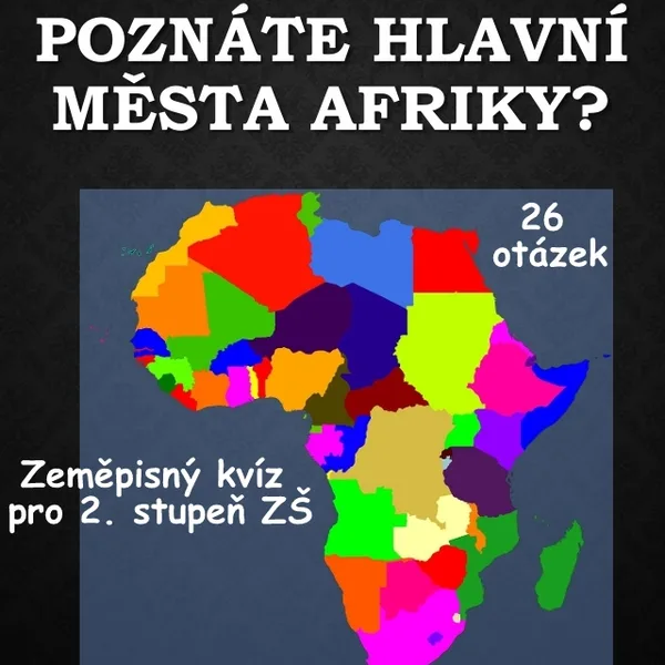 Poznáte hlavní města Afriky? 1