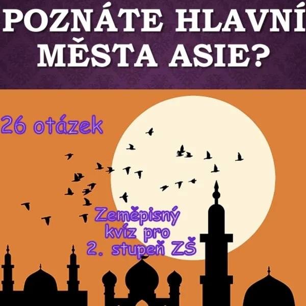 Poznáte hlavní města Asie? 1