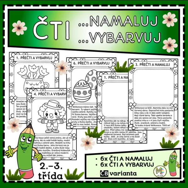 ČTI...A NAMALUJ...A VYBARVUJ- JARO 1