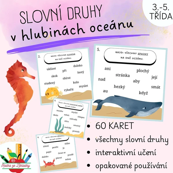 Slovní druhy v hlubinách oceánu 1