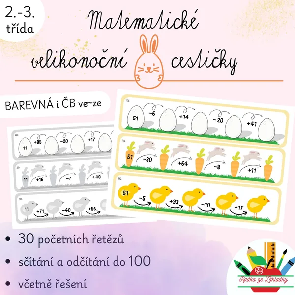 Matematické velikonoční cestičky 1