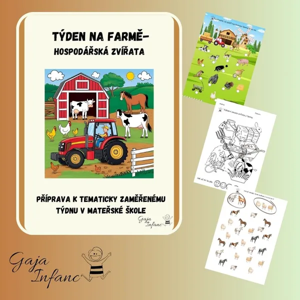 🐄 Týden na farmě – hospodářská zvířata 🚜 1