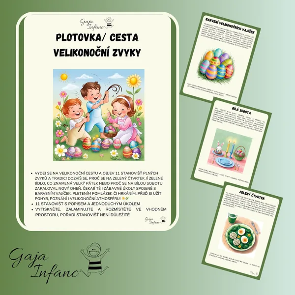 🌸🐣 Velikonoční plotovka/stezka – Objevte kouzlo velikonočních tradic! 🐇🌿 1
