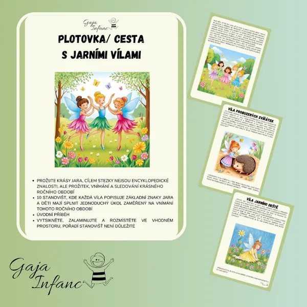 🌿 Jarní plotovka s vílou – kouzelná cesta jarní přírodou! 🌸 1