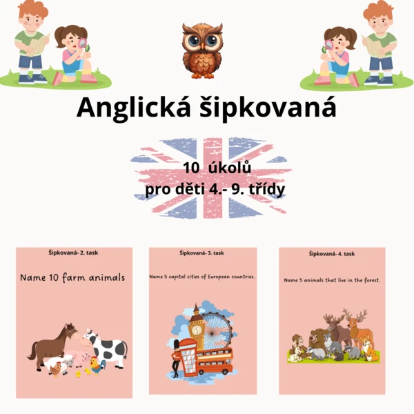 anglická šipkovaná - 4. - 9. třída 1