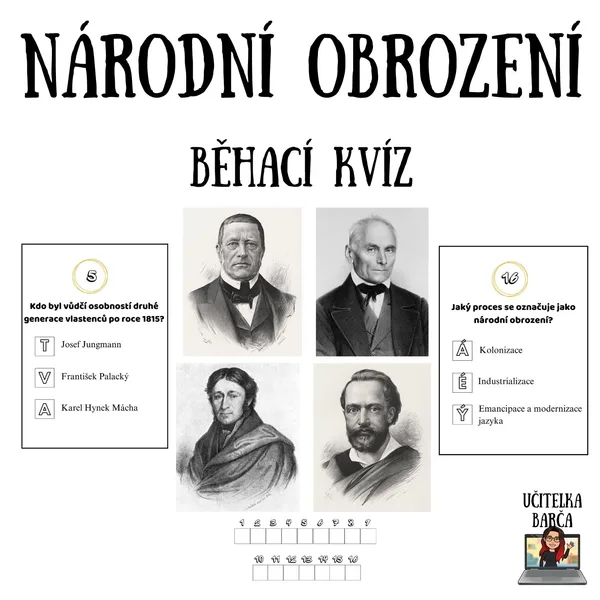 Běhací kvíz - Národní obrození 1