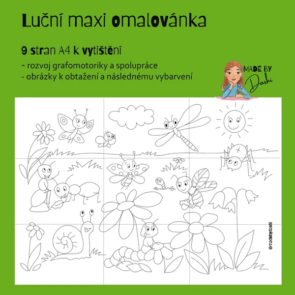 Luční maxiomalovánka 1