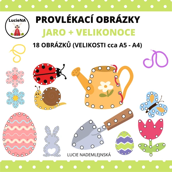 PROVLÉKACÍ OBRÁZKY JARO + VELIKONOCE 1