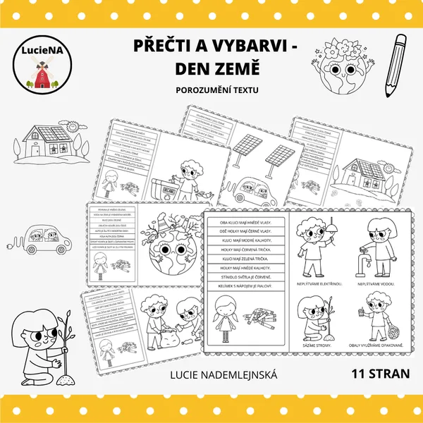 PŘEČTI A VYBARVI - DEN ZEMĚ 1
