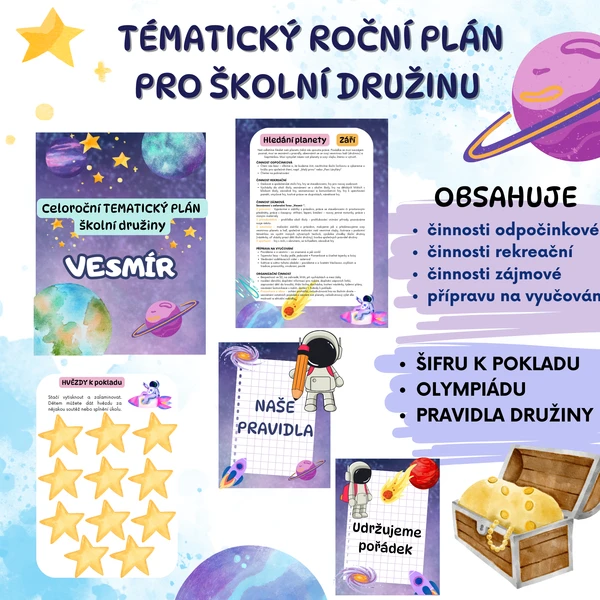 Celoroční tematický plán pro ŠKOLNÍ DRUŽINU - Vesmír 1