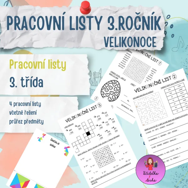 Pracovní listy pro 3. třídu VELIKONOCE 1