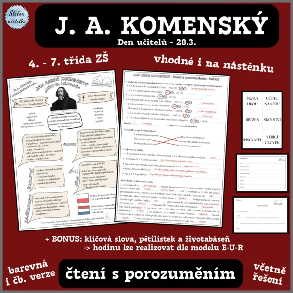JAN AMOS KOMENSKÝ - čtení s porozuměním 1