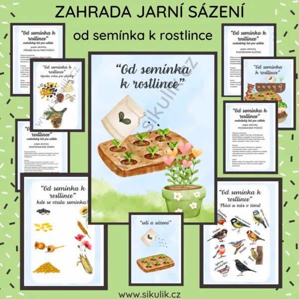 ZAHRADA JARNÍ SÁZENÍ od semínka k rostlince 1