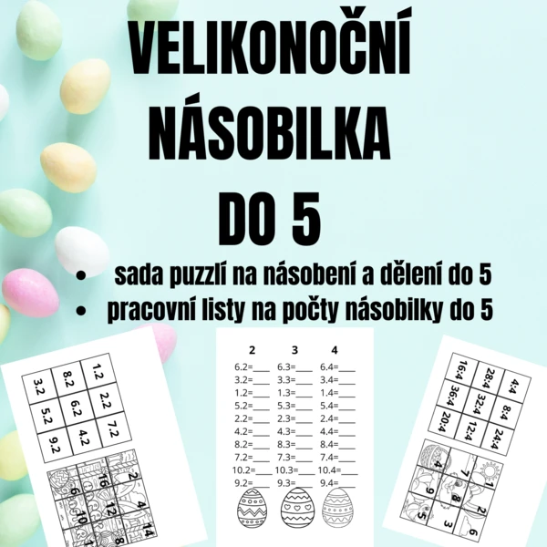 VELIKONOČNÍ NÁSOBILKA DO 5  1