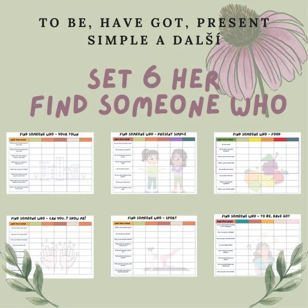 find someone who - set 6 her na komunikaci 3. - 6. třída 1