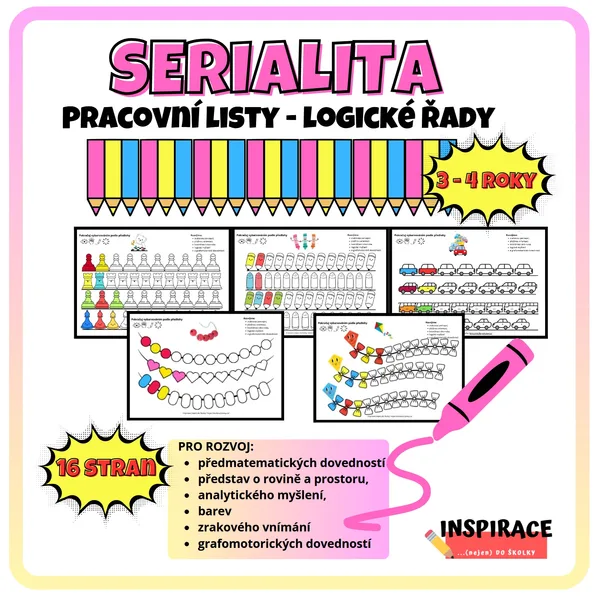 Obrázková SERIALITA /POSLOUPNOST (pracovní listy 3-4 roky) 1