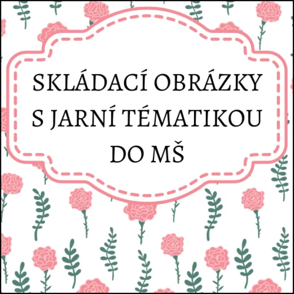 Jarní skládací obrázky 1
