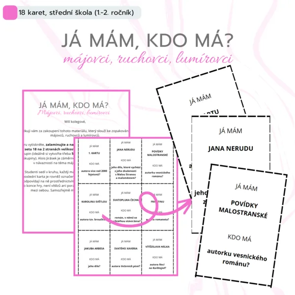 Já mám, kdo má? Májovci, ruchovci, lumírovci (SŠ) 1
