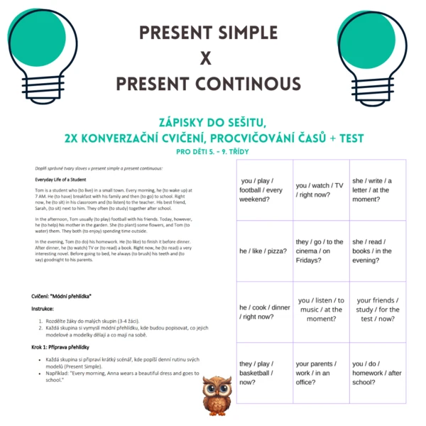 present simple x present continous 1