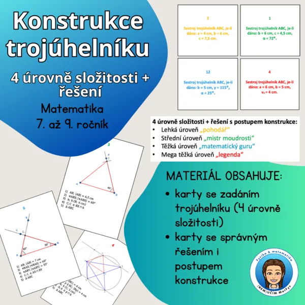 Karty pro výuku trojúhelníků 1
