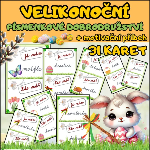 🐰VELIKONOČNÍ PÍSMENKOVÉ DOBRODRUŽSTVÍ 🐰🥚 1