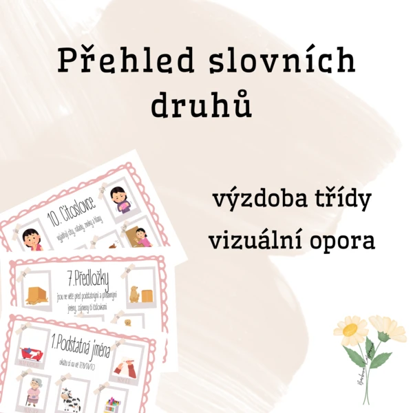 Přehled slovních druhů 1