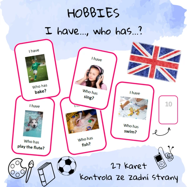 Hobbies (koníčky) - I have..., who has...? 1