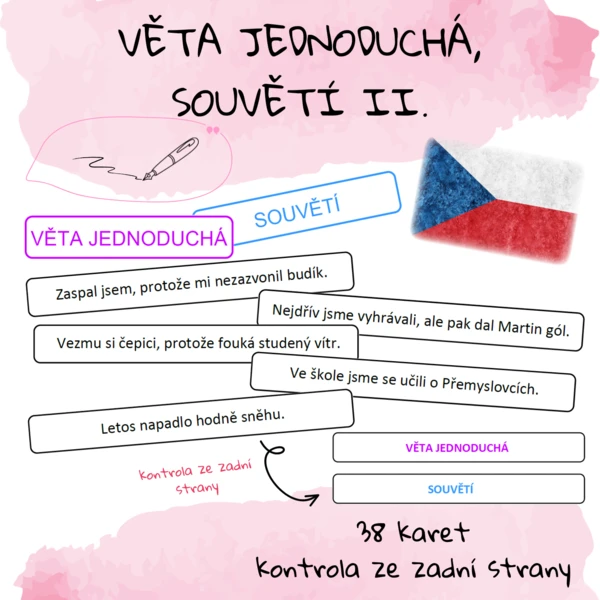 Věta jednoduchá, souvětí II 1