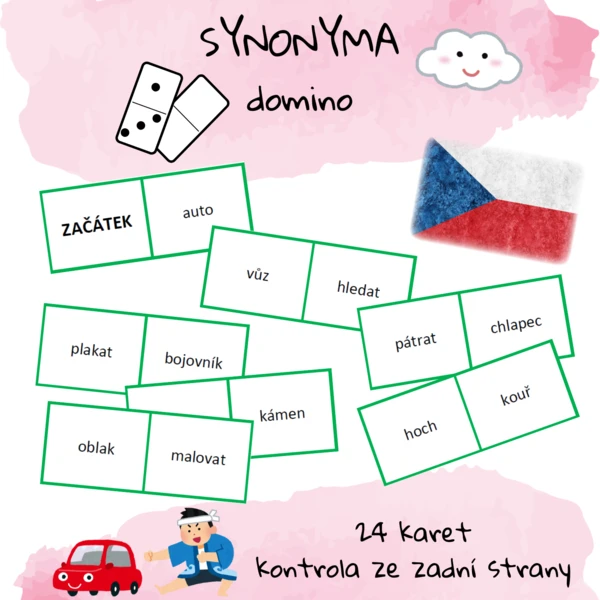 Synonyma (slova souznačná) - DOMINO 1