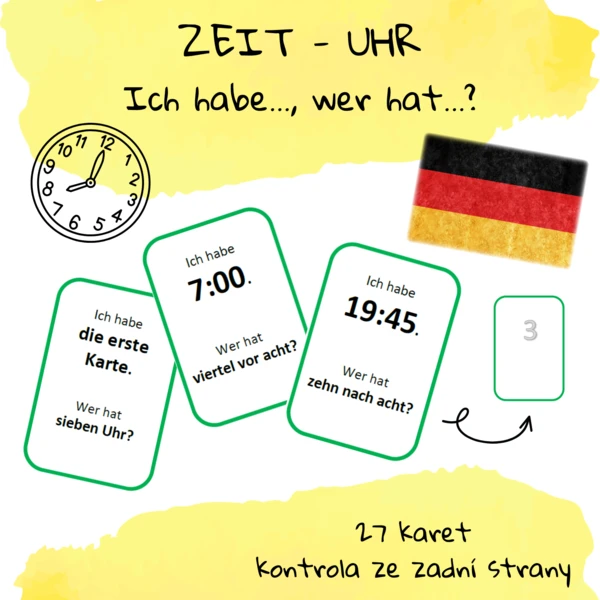Zeit - Uhr (Ich habe ..., wer hat...?) 1