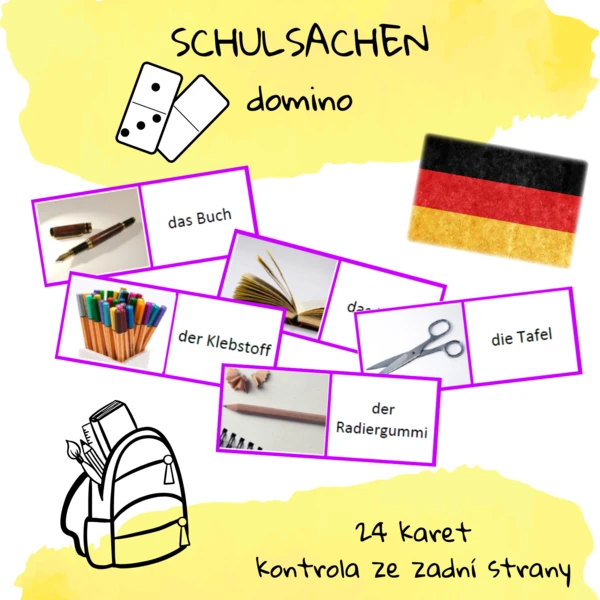 Schulsachen (Schule) - domino 1