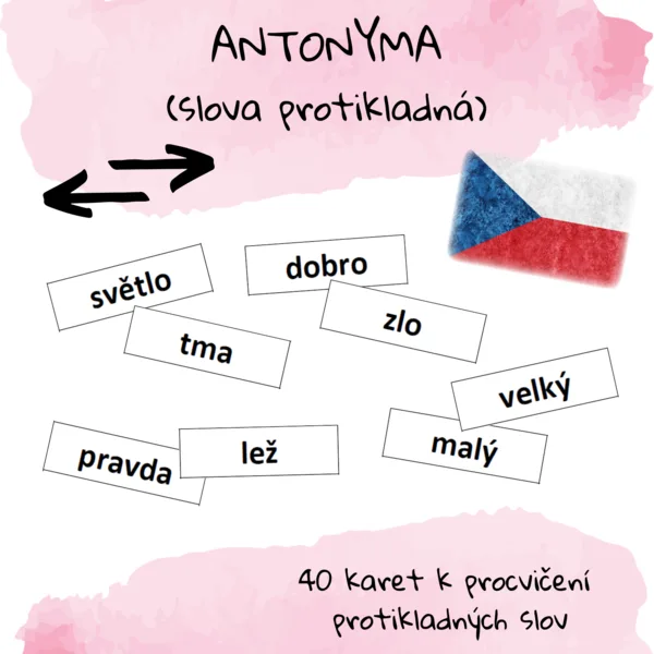 Antonyma (slova protikladná) 1