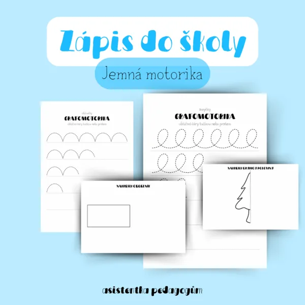 Zápis do školy - Jemná motorika / grafomotorika 1