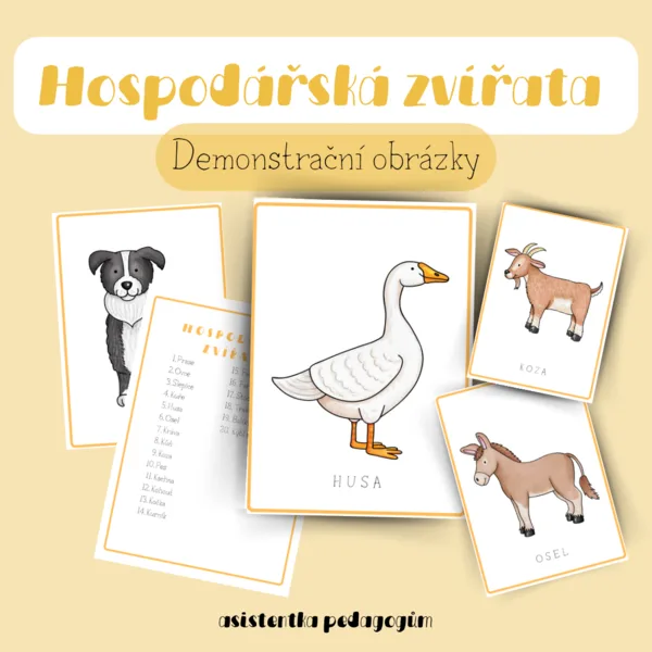 Hospodářská zvířata - Demonstrační obrázky  1