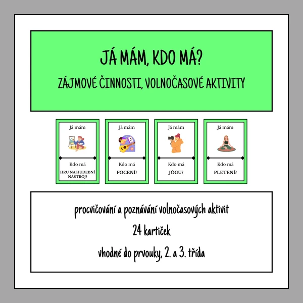 Já mám, kdo má? - zájmové činnosti 1