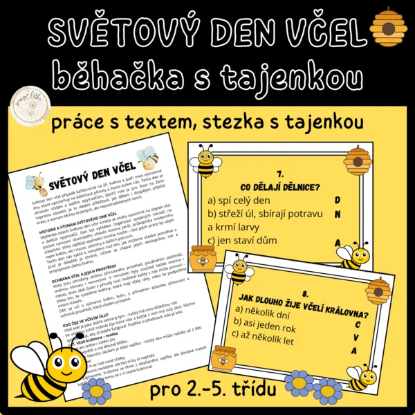 Světový den včel - běhačka s tajenkou 1