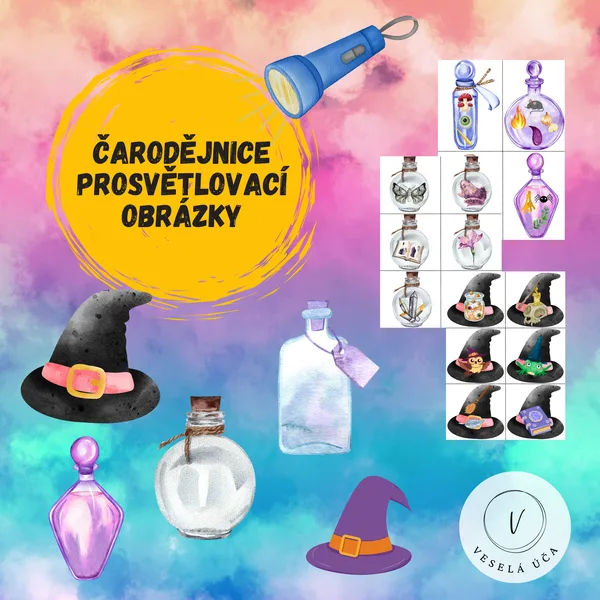 ČARODĚJNICE- prosvětlovací obrázky 1
