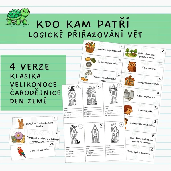 Kdo kam patří - logické přiřazování  1