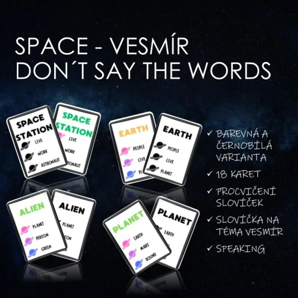 Space (vesmír) - don´t say the words - speaking 1