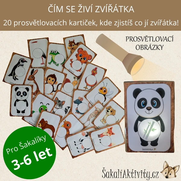  PROSVĚTLOVACÍ OBRÁZKY - Čím se živí zvířátka?  1