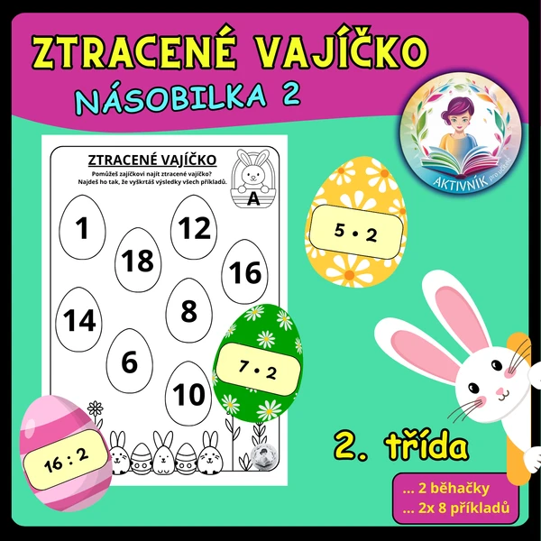 ZTRACENÉ VAJÍČKO - násobilka 2 1