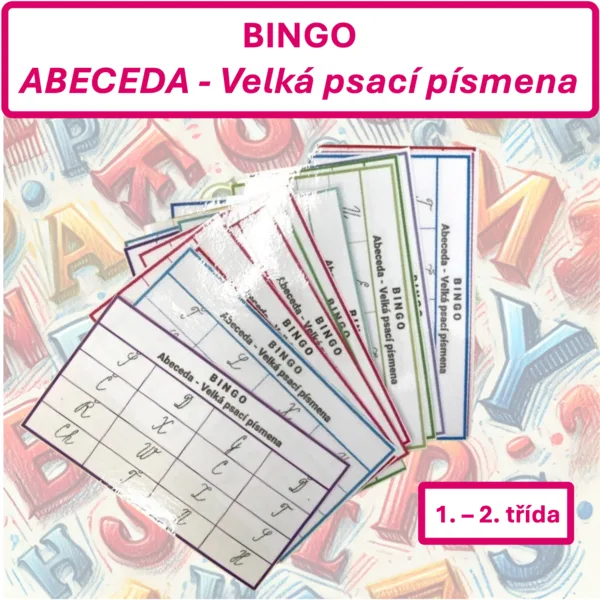 Abeceda — velká psací písmena (BINGO) 1